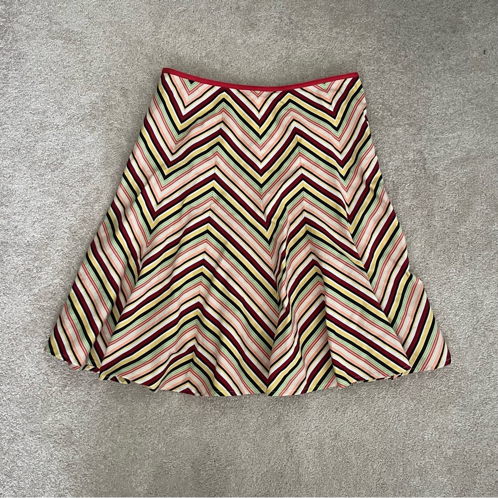Ann Taylor Loft‎ Colourful Chevron Skirt